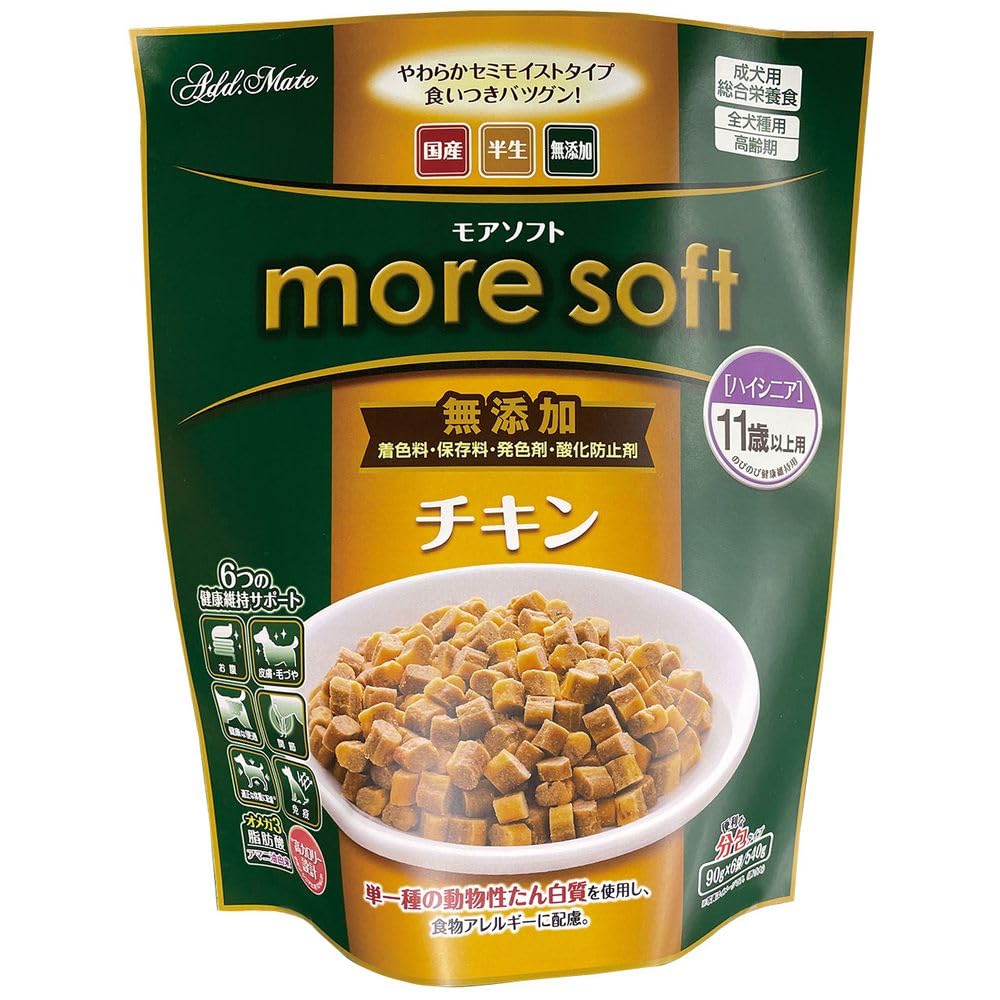 Add.Mate more soft ハイシニア チキン 540g 12袋入 Amazon.co.jp: アドメイト （まとめ買い） more soft チキンハイシニア