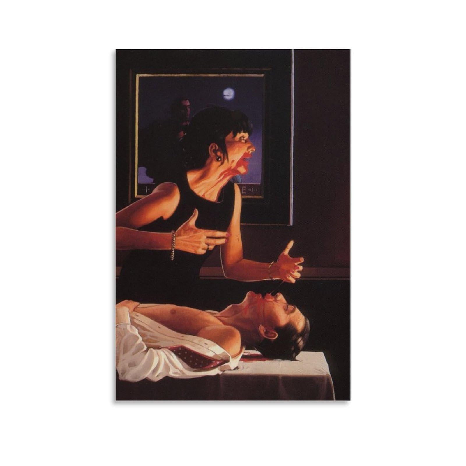 Feeding Frenzy by jack_vettriano Wall Art Prints Poster Canvas Art Poster And Wall Art Picture Print Modern Family Decor Posters 12x18inch(30x45cm) โ image 1