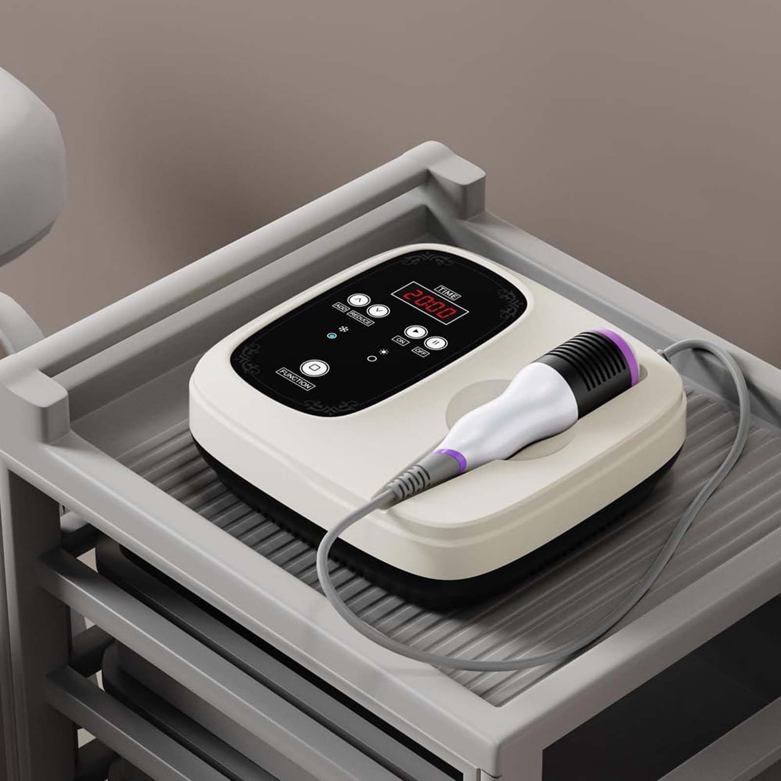 Elitzia Máquina de belleza facial de martillo frío y caliente, de 5 a 42 °C, esencia contraída, para levantamiento de rostro, masaje facial profesional, reafirmante, tonificador, máquina de esculpir