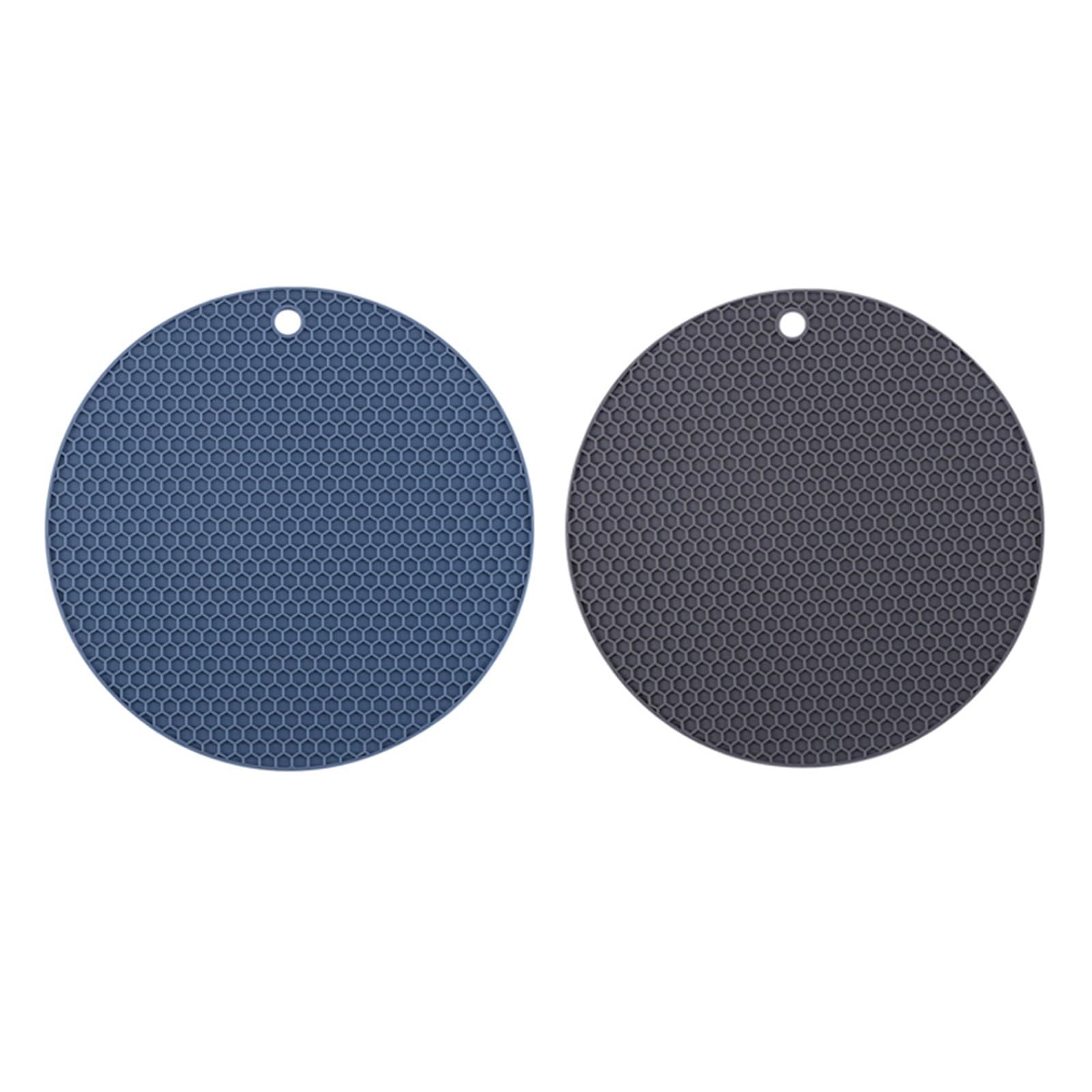 4 PCS Multifunction Heat Resistant Silicone Mat Drink Cup Coasters Nonslip Pads Pot Holder Table Placemat Kitchen Accessories For Kitche(Color 4)