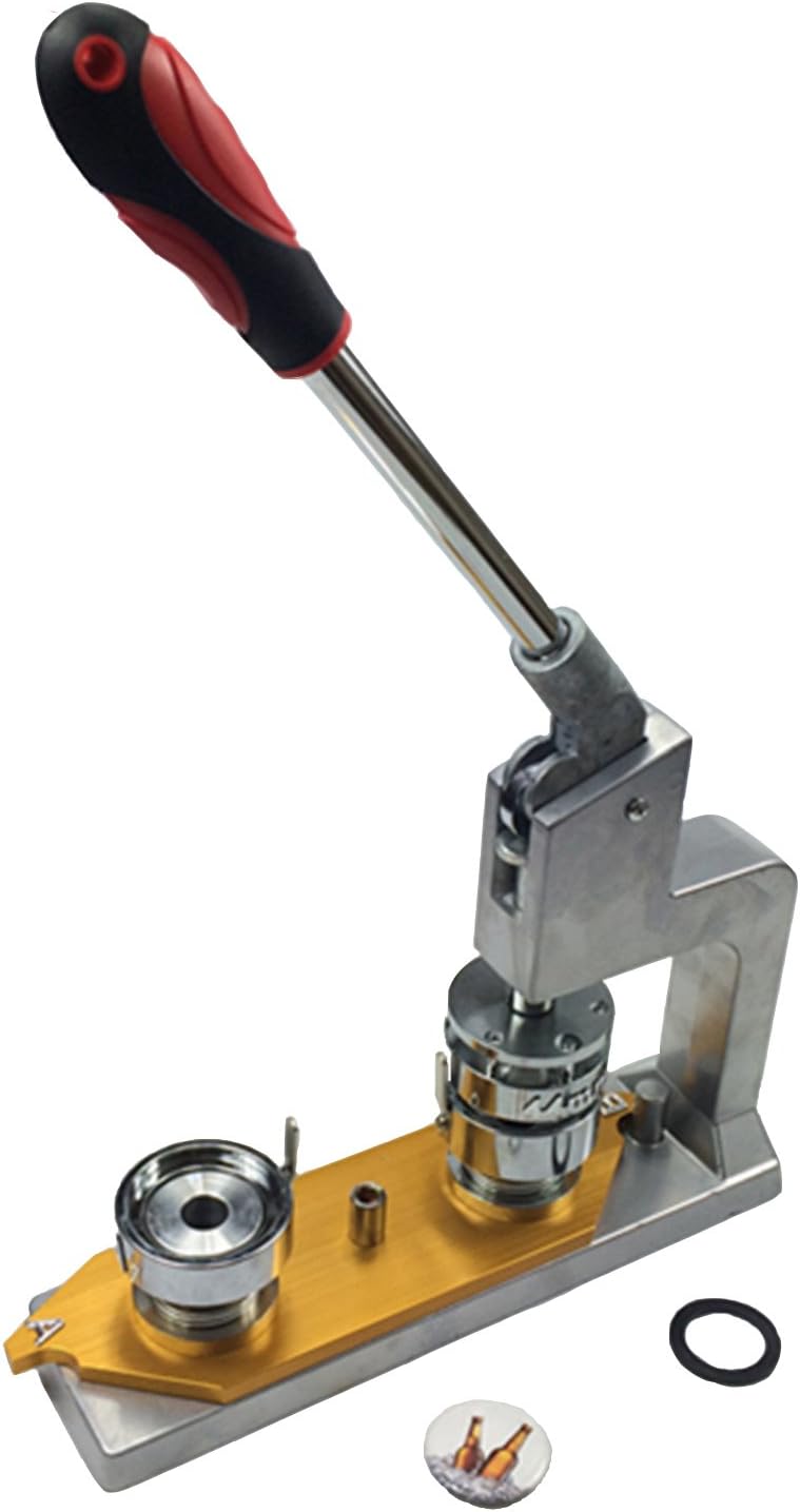 Dawei 1003 Full Metal Manual Rotate Type Badge & Button Maker Badge Making machine DIY Tinplate Badge Making Equipment (φ44mm 1-3/4")