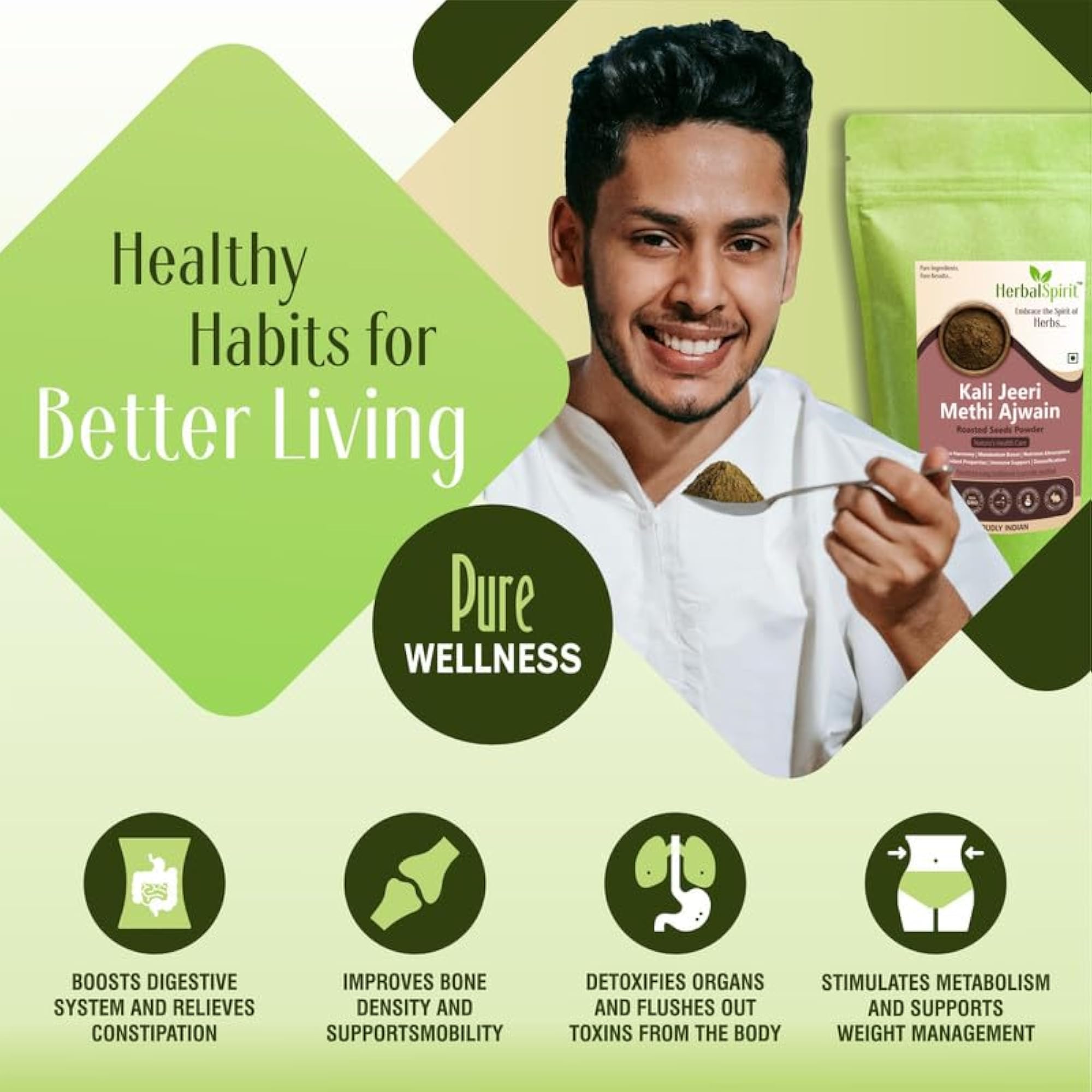 Kali Jeeri Methi Ajwain Mixture Powder, 250 Gram