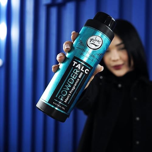 Miniatura 3 de Rolda Talco de barbero para hombre, la solución de talco blanco para después del afeitado es altamente absorbente y proporciona una sensación fresca