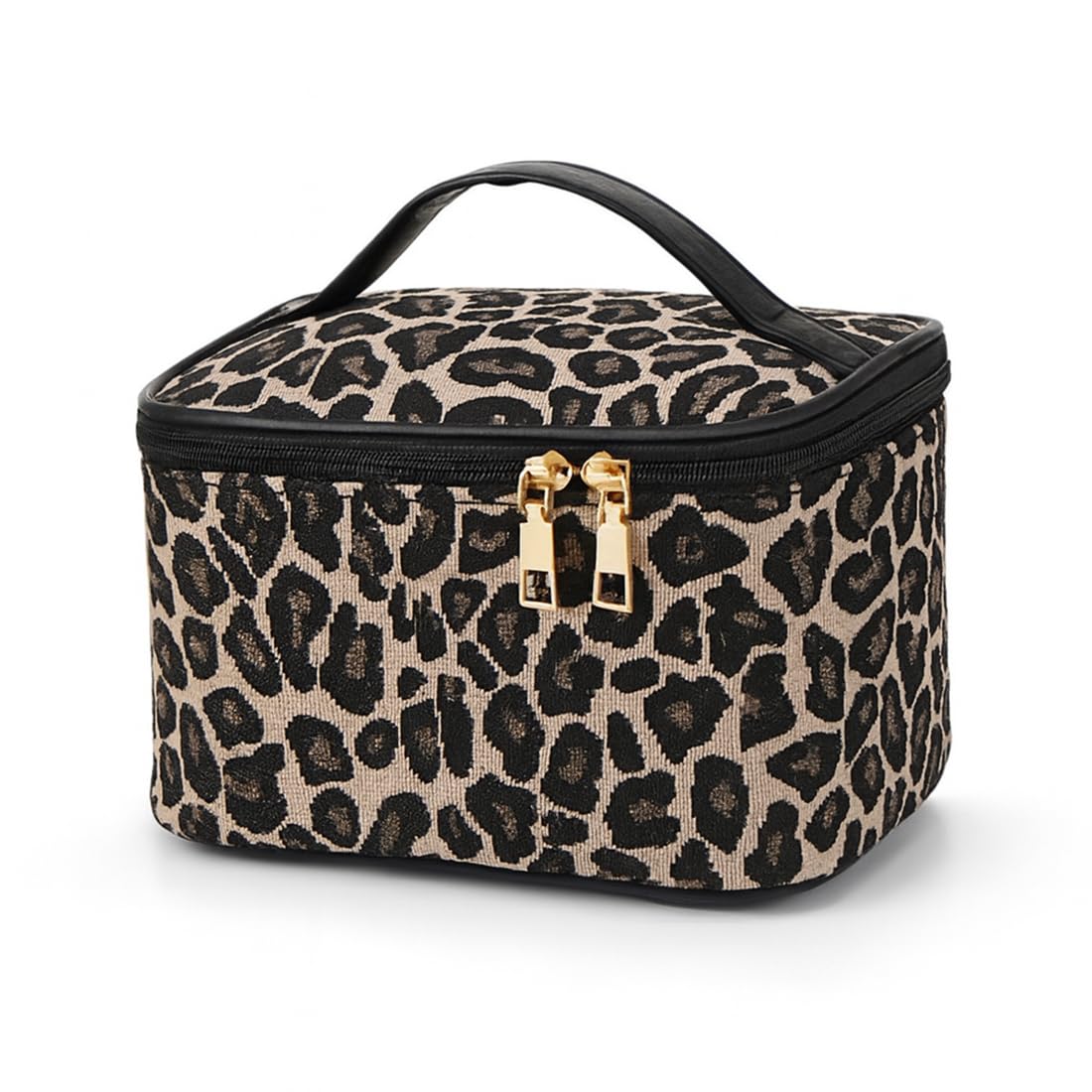 Borsa Cosmetica da Viaggio, Beauty Case da Viaggio Donna, Borse da Toilette Impermeabile Portatile, Leopardo