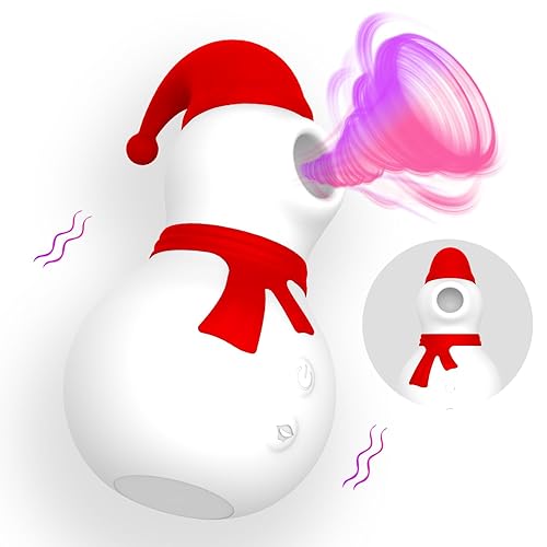 COREXPOWER Clitoral Sucking Vibrator Sex Toy, 10 Clitoral Nipple Sucking Modes, Female Private Part Vibrator, Suitable for Adult Couples, Christmas Valentine's Day Adult Toys Snowman Suction