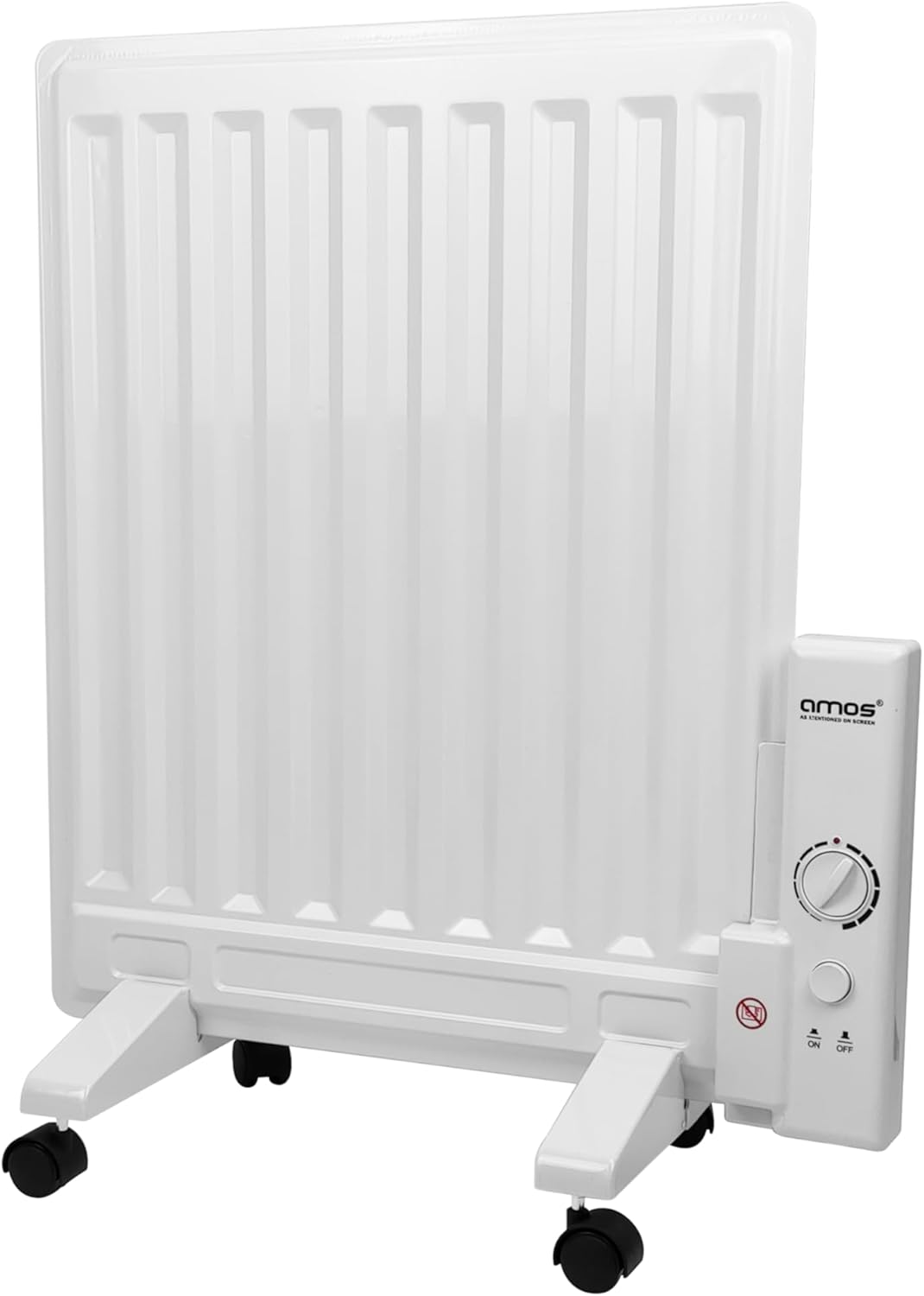 AMOS® 400W Energy Efficient Free Standing Oil Filled Panel Radiator