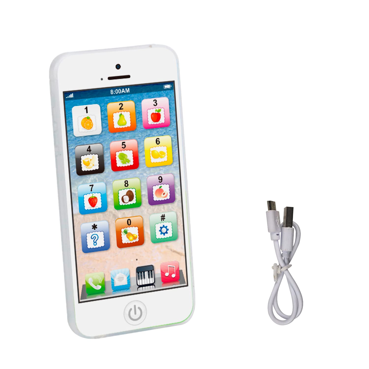 HT HONGTENG Toy Cell Phone Flash Voice Learning Phone USB Recharable Multi-Mode Parent-Child Interaction Day Gift for Toddler Baby Kids Boys Girls