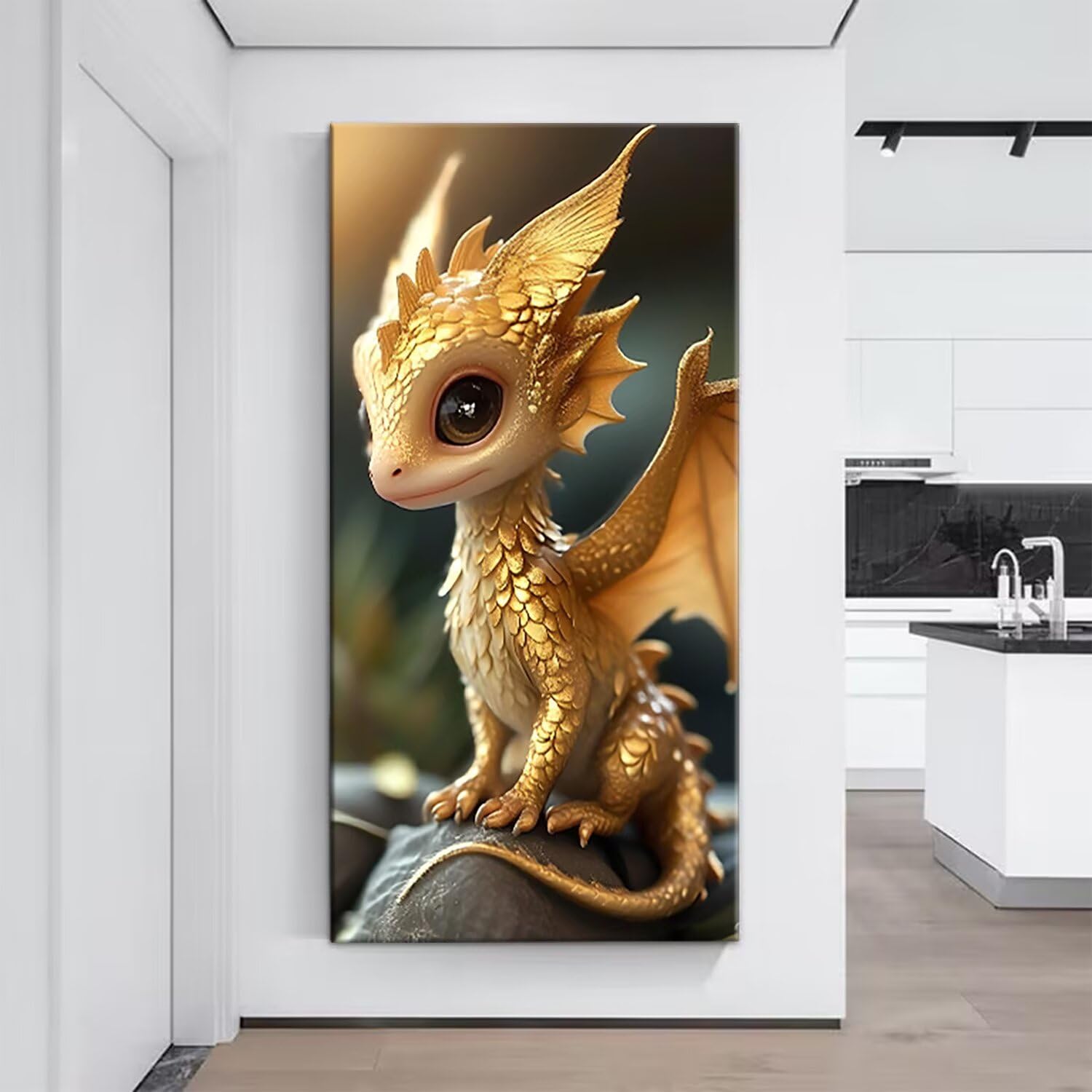 5D Diamentowe Malarstwo Dinozaury, Diamentowe Malowanie Diamentowe Zestaw Dla Dzieci Prezent, DIY DIY Dorośli Diamentowe Malarstwo Na Boże Narodzenie Dekoracje Ścienne Domu 100x200Cm S-478