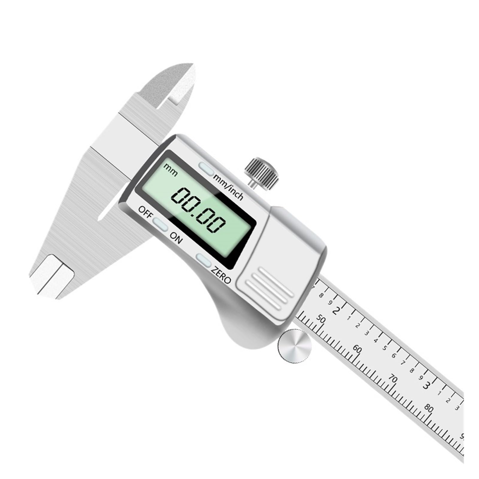 Cyfrowy wyświetlacz suwmiarki ze stali nierdzewnej 0-150 mm LCD elektroniczny suwmiarka z noniuszem metalowy pomiar mikrometru