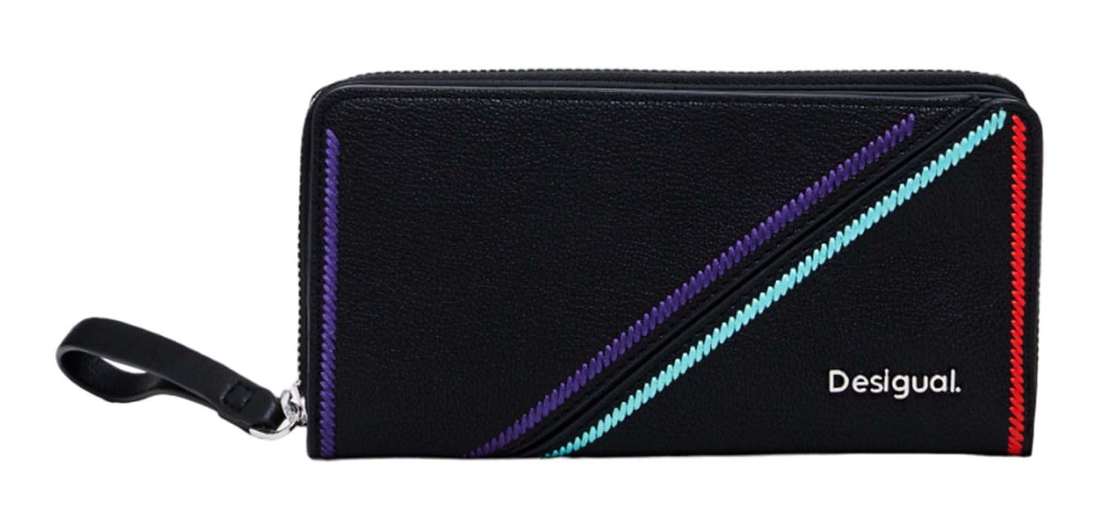 Desigual Women's Accessories PU Long Bi-Fold Wallet, czarny, czarny, 18