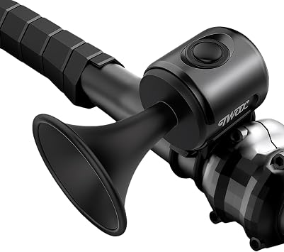 Electric Bicycle Horn Bell, Handlebar-Mounted, Black
