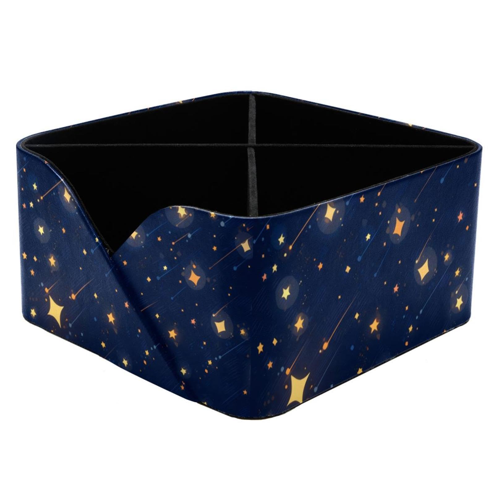 Organisateur de bureau rectangulaire ciel étoilé pour ranger la papeterie