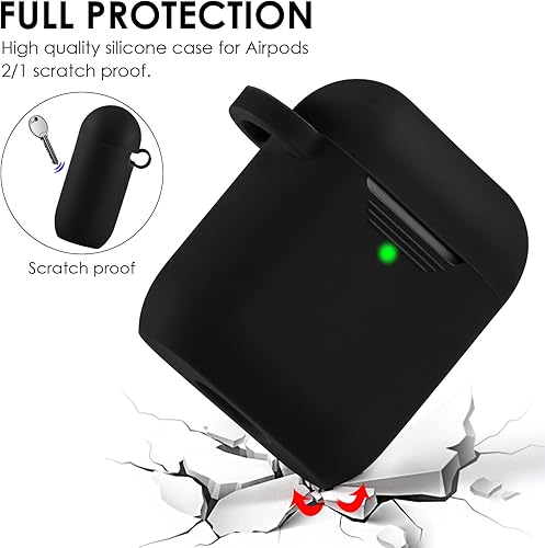 Miniatura 3 de Filoto - Funda para Airpods 21 bonita funda de silicona para Apple Airpod de 12 generación para mujeres y niñas funda de silicona con pulsera de