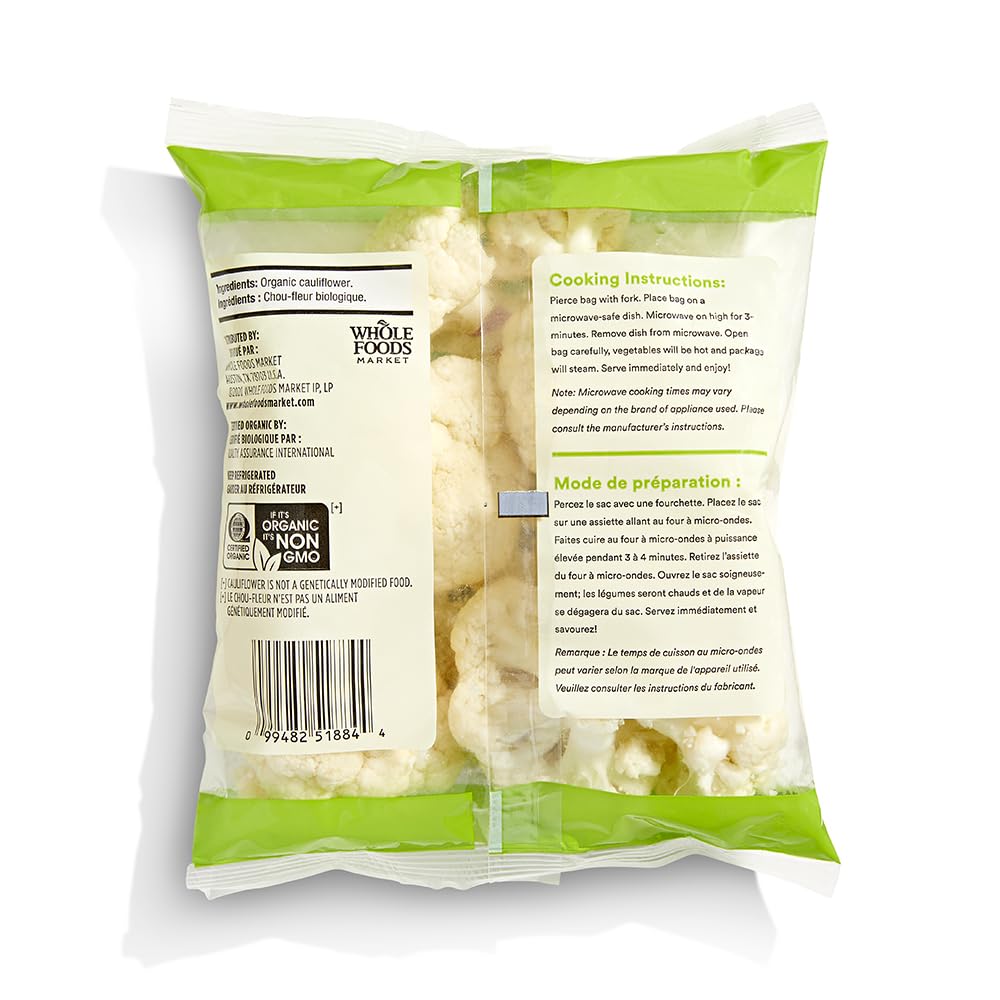 365 by Whole Foods Market Organic Cauliflower Florets 10 oz — view 3