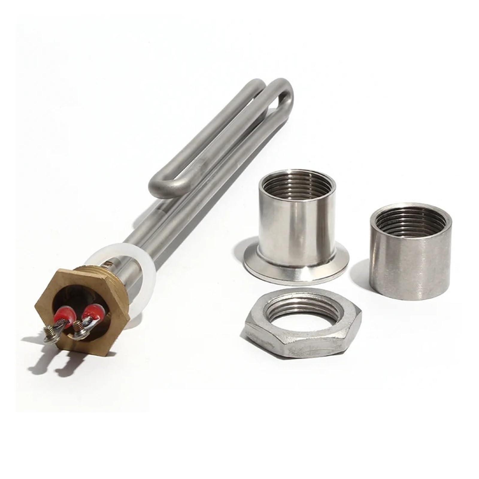 Element Grzejny 1 "/DN25/32mm Do Bojlera Na Wodę Rura Wspomagająca Ze Stali Nierdzewnej 1/2/3/4/6KW Szybkie Nagrzewanie(E,380V,1KW 180mmL)
