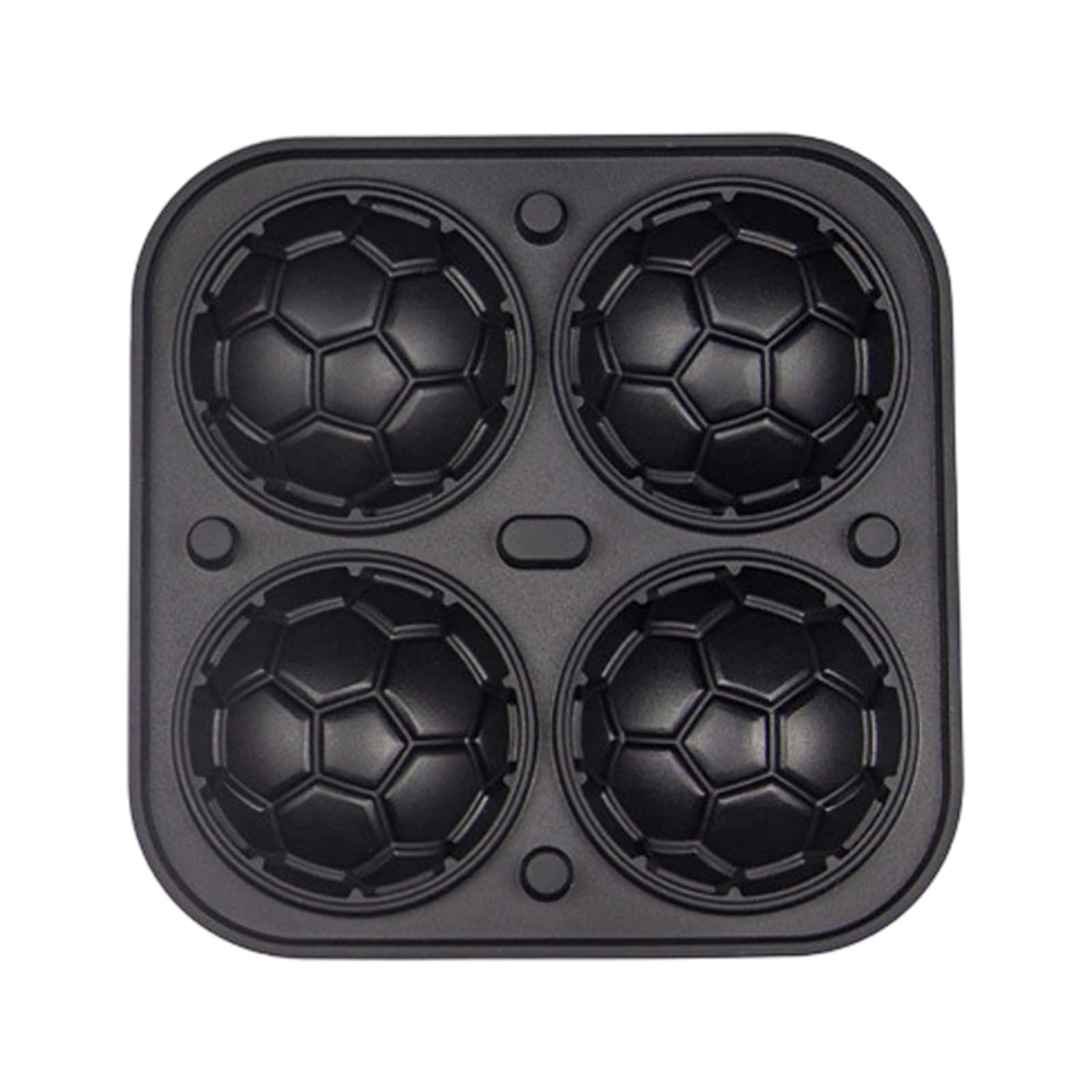 MALSSE Multiple Cavity Soccer Ball Ice Cubes Maker Ideal for Themed Parties Leak Proof Football Shaped Ice Ball Maker Club Equipment with Football Designs