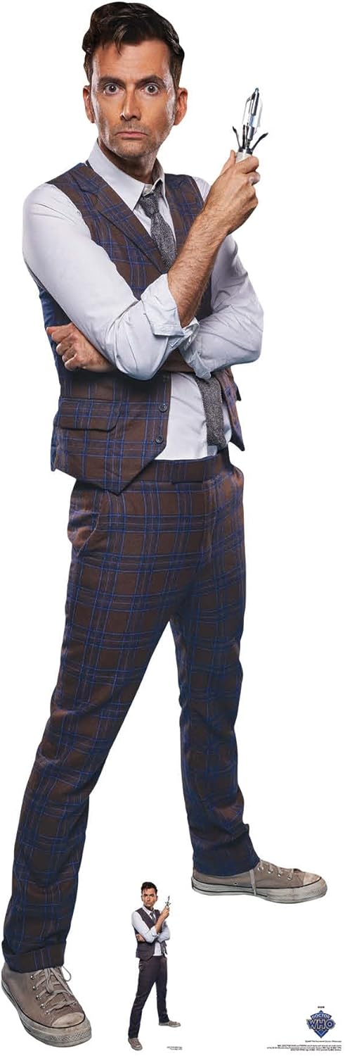 Star Cutouts SC4497 Fourteenth Doctor Who Waistcoat David Tennant Doctor Who Cardboard Cutout Perfect for Birthdays, Gifts, Parties & Fans