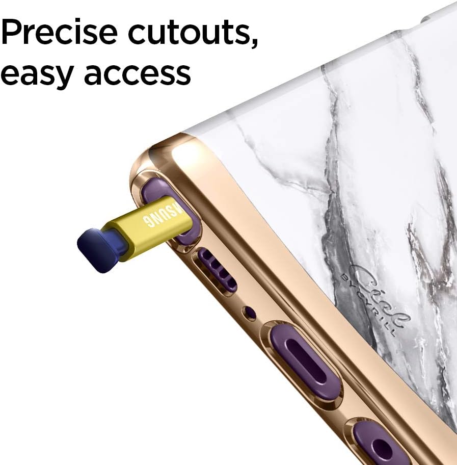 CYRILL Ciel [Colene Collection] Designed for Samsung Galaxy Note 9 (2018) - White Marble