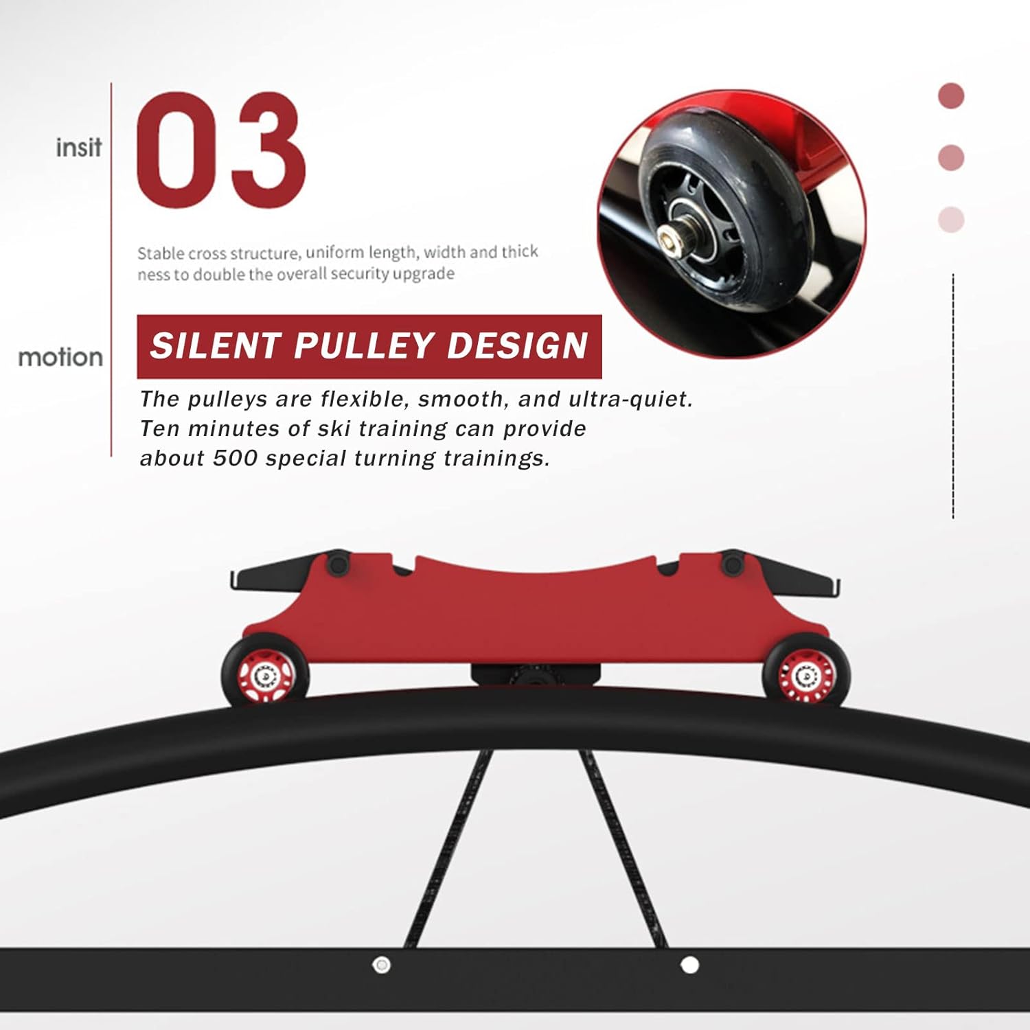 Ski Machine Simulation Ski Club Double Track Ski Group Training Aerobic Fitness Swinging Snow Paddle Suitable for Indoor Black (Yellow )