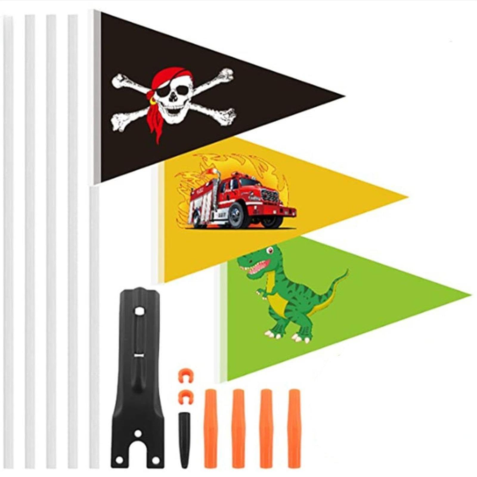 QSTDGVPW Kids Bike Flag Pole Without Flag Quick Release Practical Flagpole for Children Bicycle Flagpole for Biking Indoor, 30 cm