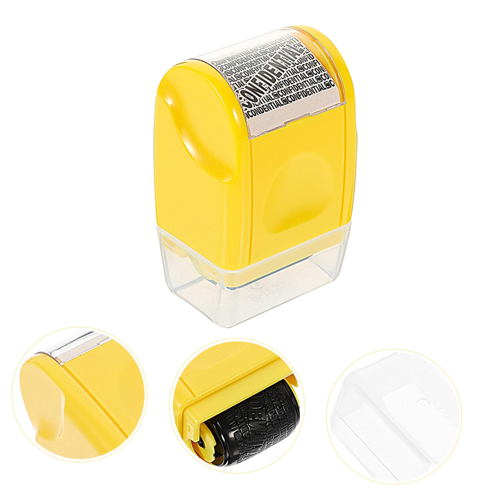 Lurrose 4pezzi Convenient Roller Stamp Per Privacy Per Nascondere Sensibili Su Documenti Fatture e Accessorio Per La Protezione
