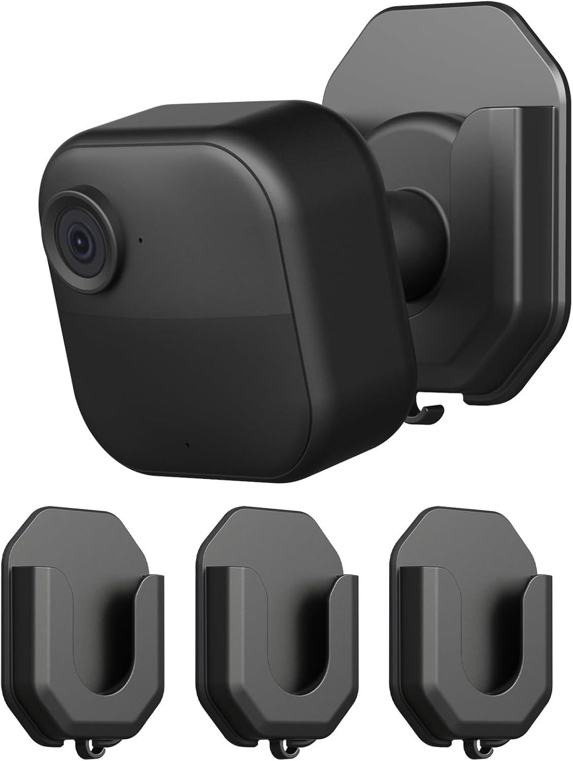 3 Pack Blink Camera Wall Mount Bracket Compatible with Blink Outdoor 4/ Mini/Mini 2 / No Drill No Screws Outdoor Camera Adhesive Mount for Blink Series