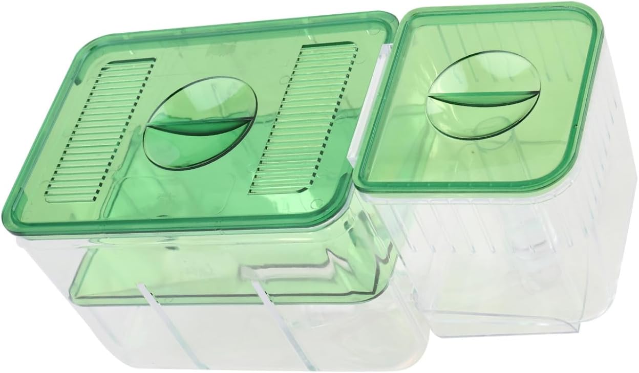 Transparent Acrylic Aquarium Breeding Tank with Isolation Chambers for Fish Hatching and Protection Self Guided Incubator Box for Guppy Fish Shrimp Breeding Box Enhances Survival