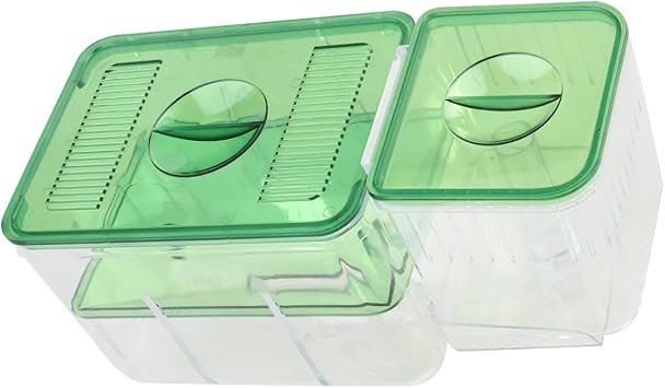 Transparent Acrylic Aquarium Breeding Tank with Isolation Chambers for Fish Hatching and Protection Self Guided Incubator Box for Guppy Fish Shrimp Breeding Box Enhances Survival