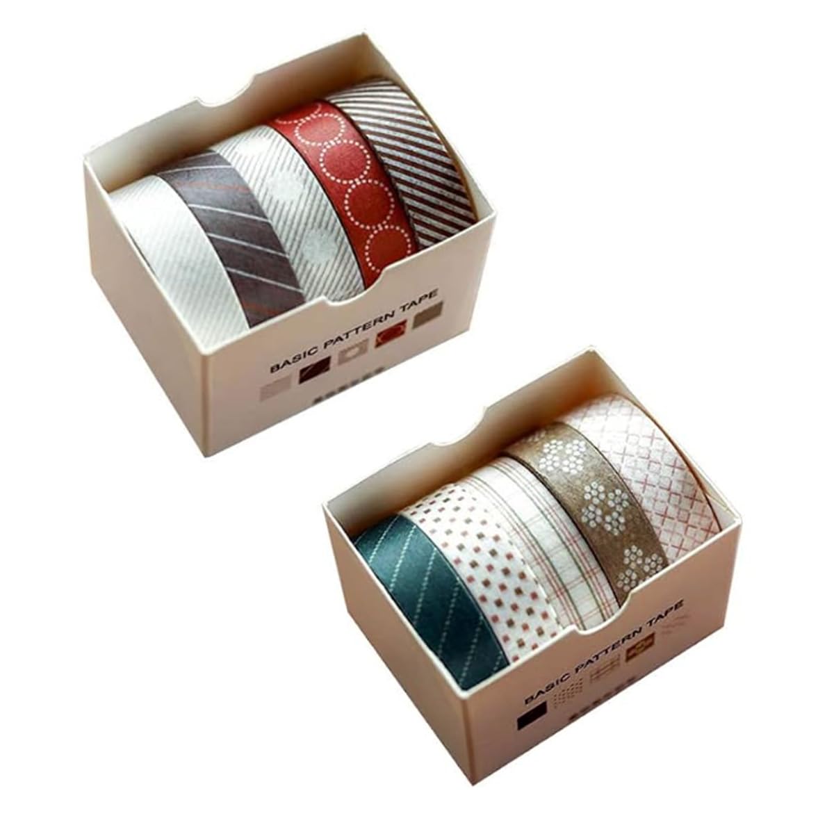 Mosensi Pastel Washi Tape Set, 10 Rolls Decorative Scrapbook Tape, Cute Craft Tape, Scrapbooking Bullet Journal Supplies, Bible Journaling, Planner Accessories, Gift Wrap Tape (Pine Branches + Sunset)