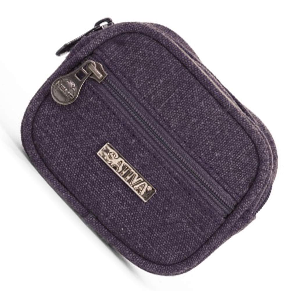 Sativa Hemp Coin Pouch Hemp Bags-Plum