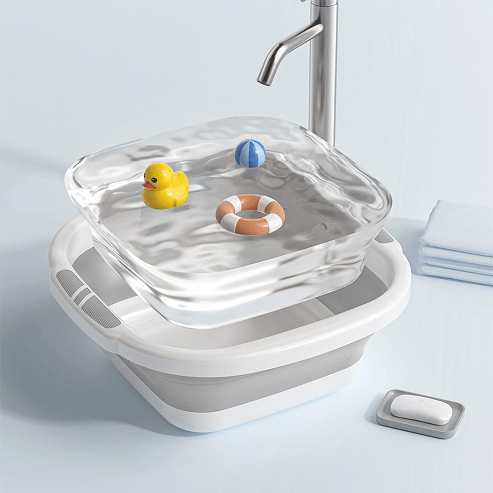 Faltbare Spülschüssel Tragbare Spülwanne | Tragbare Fußbadewanne Platzsparend Für Camping Kleidung Badezimmer Wäschewanne
