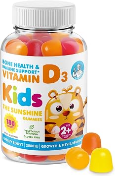 DR. MORITZ Vitamin D Gummies for Kids and Adults 2000 IU - Chewable Kids Vitamin D Supplement for Immune Support - Vegetarian and Gelatin-Free 180 Count