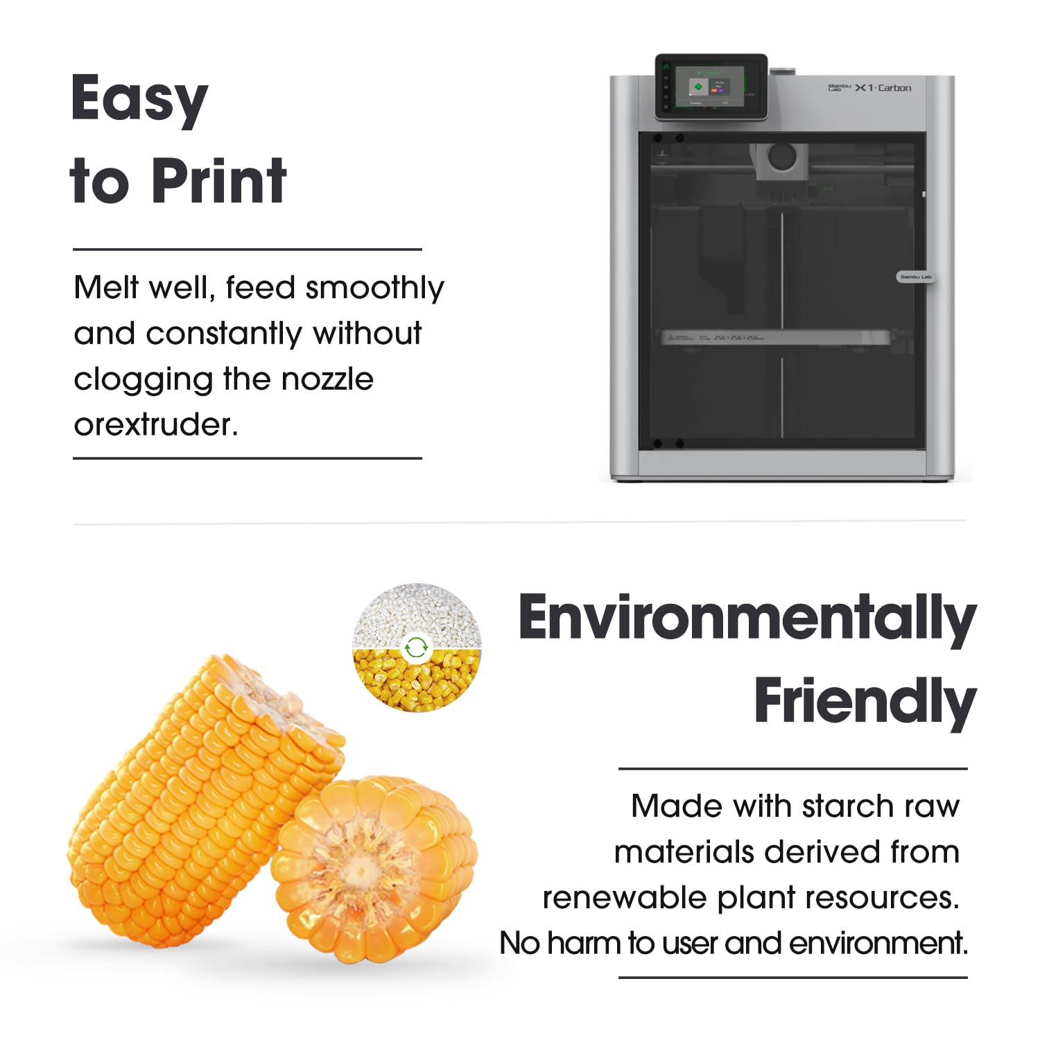 eSUN Silk Dual-Color PLA Filament 1.75mm Bundle, Filamento per stampa 3D coestrusione Silk Magic PLA, 200g*4 bobine per stampanti 3D, Rosso Argento+Blu Argento+Oro Argento+Verde Argento