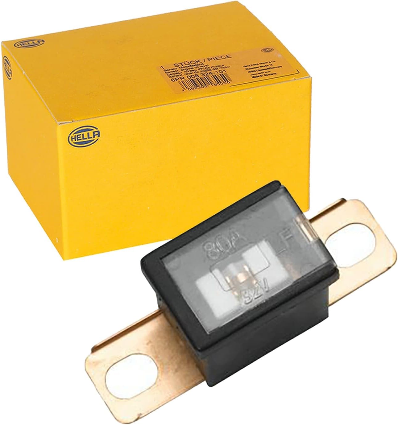 HELLA 8JS 740 026-551 Fuse - PAL Block Fuse Series 1-80A - Black - Quantity: 1