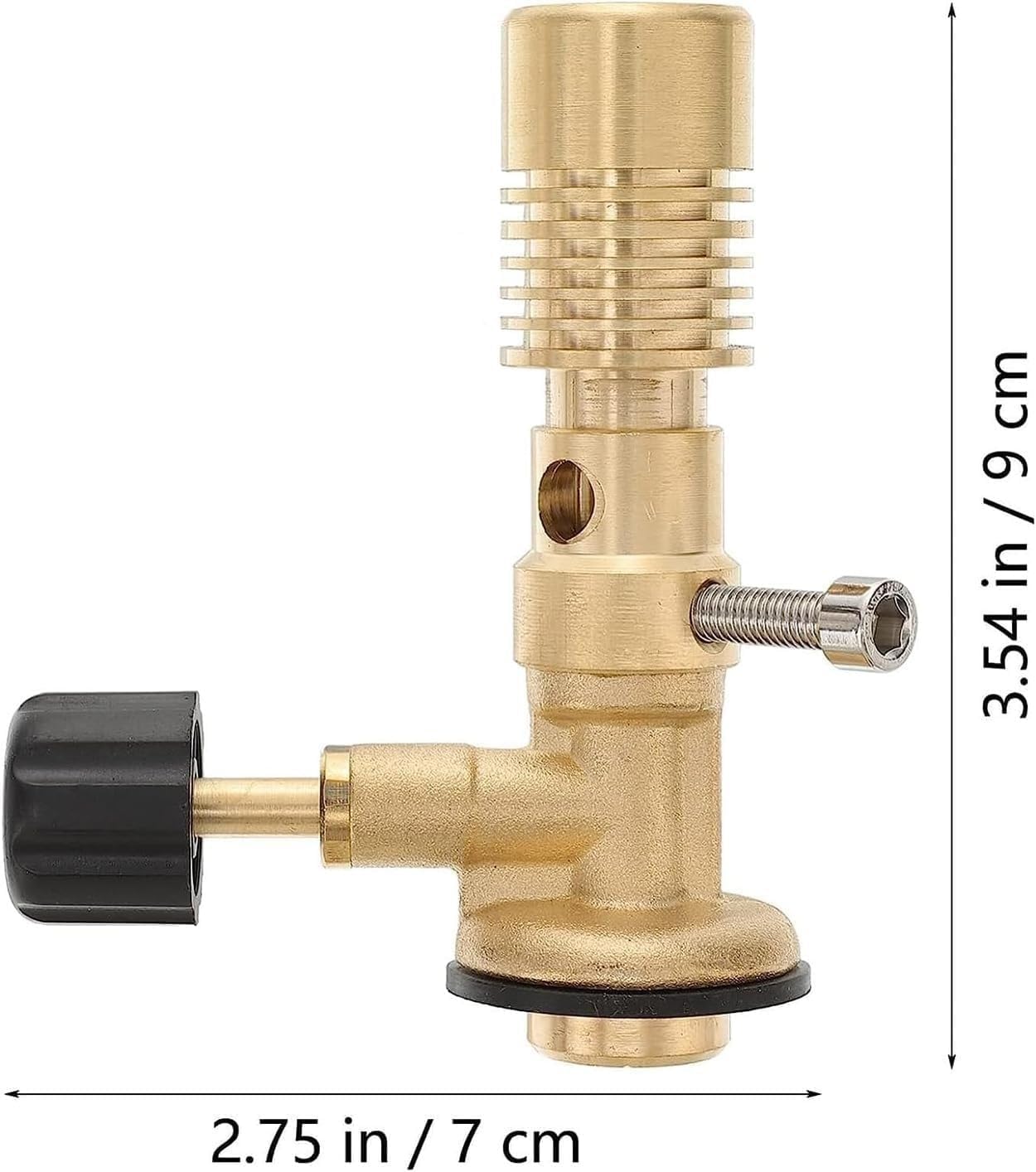 Portable Bunsen Burner, Single Tube Gas Bunsen Burner, Brass Material Gas Blowtorch/School Laboratory Large-Capacity Gas Burner for Dental Lab Equipment Clinic Use.