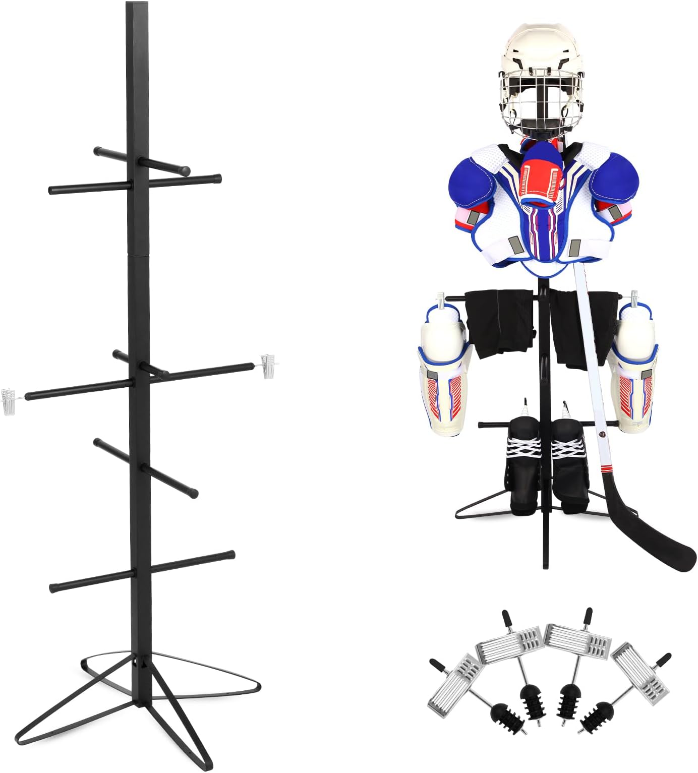 Amazon.com: Hockey Gear Drying Rack - Heavy Duty Aluminum Collapsible ...