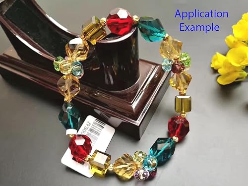 Miniatura 6 de Adabele - 50 cuentas de cristal irregulares de hélice facetada austriaca de 0.31 pulgadas (0.315in), amatista compatible con cristales preciosos de