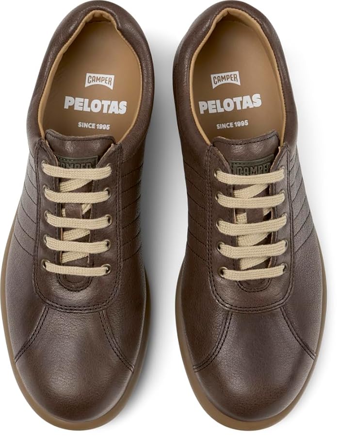 Camper Women's Pelotas 27205 Oxford, Dark Brown 2, 6 US