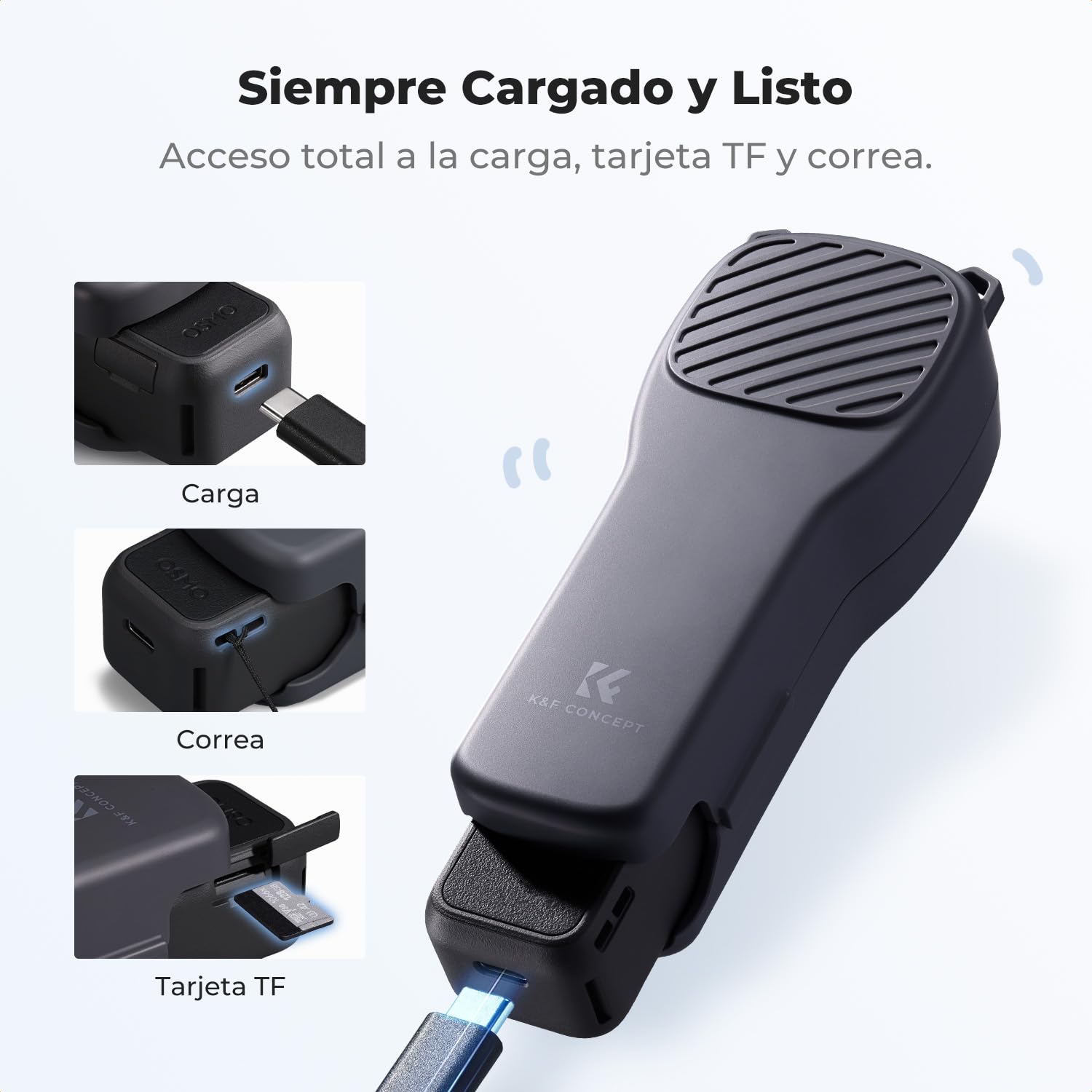 K&F CONCEPT PT61 Funda Protectora Compatible con dji Osmo Pocket 4/3 con Almacenamiento de Filtros, Estuche Rígido con Interior Suave, Diseño Exclusivo, Apertura Fácil