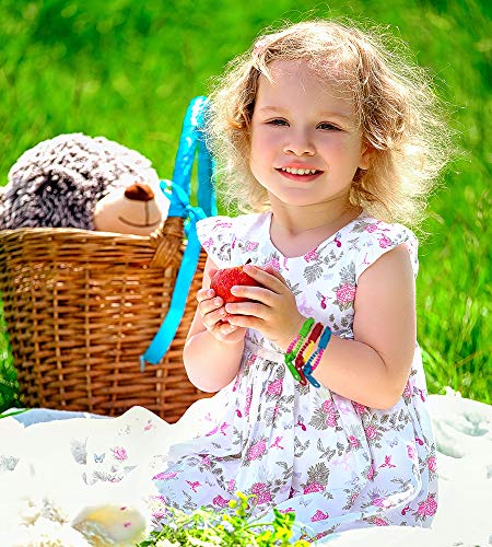 Upbrands 48 Fidget Toys Friendship Zipper Bracelets 7 ½”, Party Favors For Kids, Sensory Bulk Set Neon Colors, Kit For Valentines, Birthday, Goodie Bag, Easter Egg Basket Stuffers, Pinata Fillers #TOP5