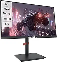 Monitor Concórdia Gamer P2402 24'' IPS 100hz Full HD VGA HDMI Com Ajuste Altura/Rotação
