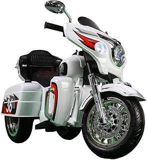 Dream Land Brie Electric Rides on Motorcycle for Kids - White - 1800
