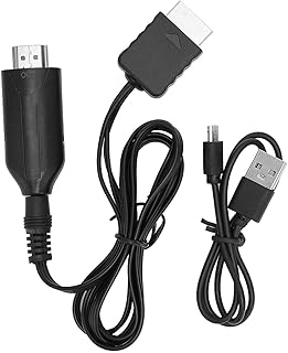 HDMI Cable for Playstation 2 & Playstation 1 Console, Game Console HD Video Converter Adapter for PS1/ to HDMI Signals and Outputs Audio and Video Multimedia Interface Cable