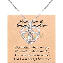 Infinity Love Sterling Silver Necklace For Women - Sentimental Granddaughter Gifts From Grandma, Elegant Silver Heart-Shaped Necklace
