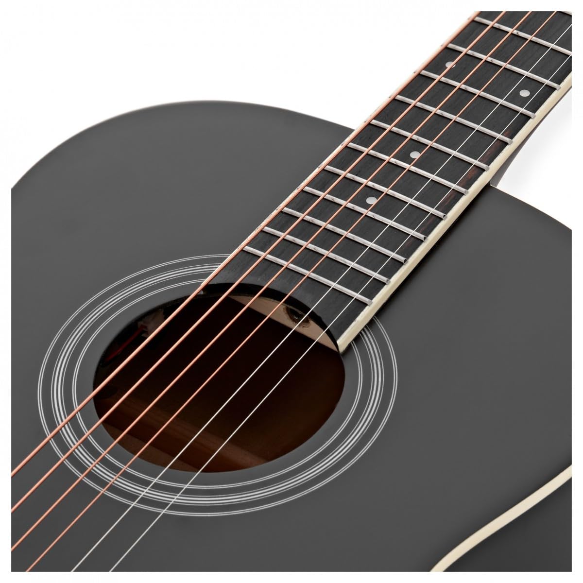 Chitarra Elettroacustica Parlour con Accessori, Nera