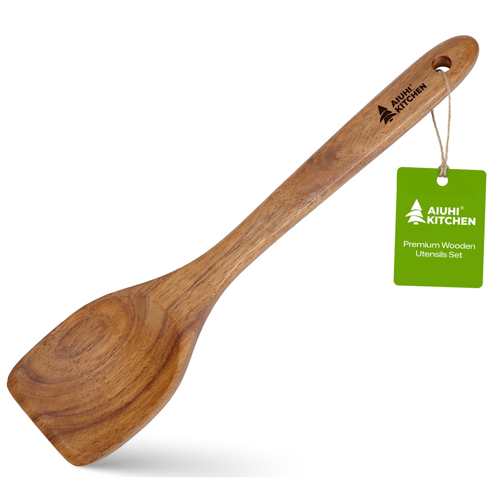 AIUHI Premium Teak Wood Salad Serving Fork, Ergonomic Handle Non-Scratch Wooden Cooking Fork, Durable Kitchen Utensil for Salad Mixing Pasta Tossing and Food Serving — Amazon image 18