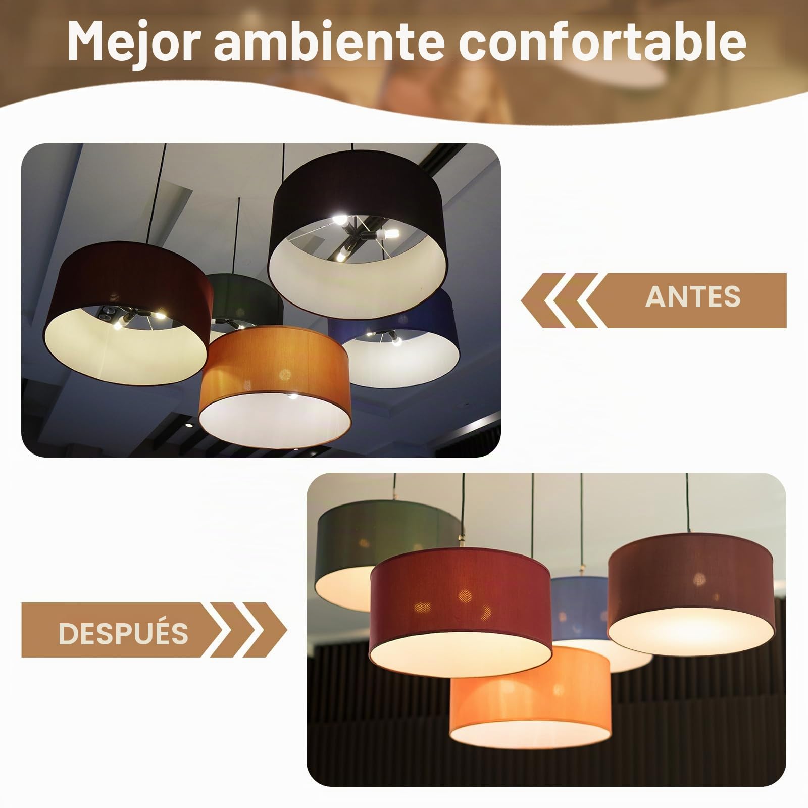 PATIKIL Difusor de Pantalla de Lámpara Diámetro de 17" Blanco Esmerilado