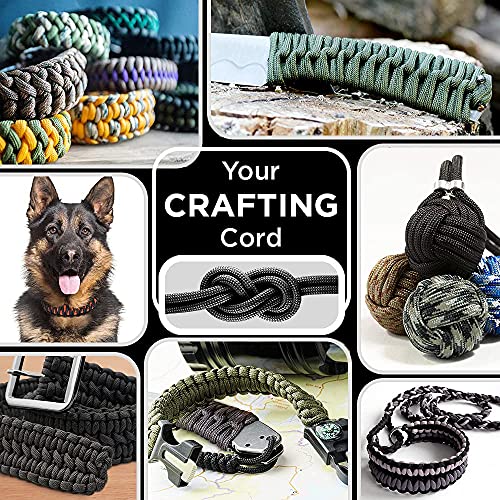 TECEUM Paracord Tipo Iii 550 Apricot – 100 Pés – 4 Mm – Corda Tática Mil-Spec – Cabo Para Exterior –