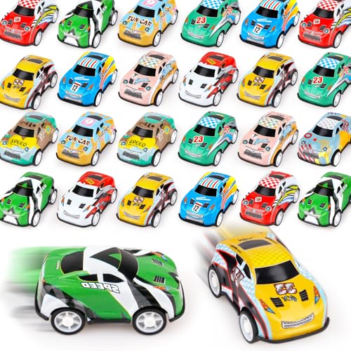 Set de 36 autos mini pull back para niños y niñas miniatura 1