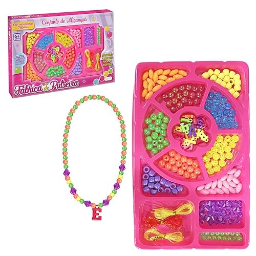 Kit Fábrica de Pulseira Conjunto de Miçangas Estojo para Bijuterias Pulseiras Colares Linha Premium